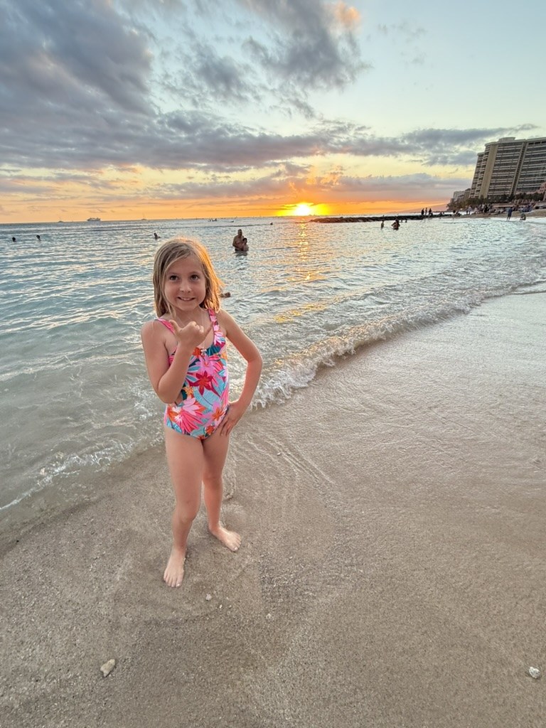Brielle beach sunset